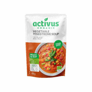 Activus - Veg Minestrone Soup, 400g | Pack of 9