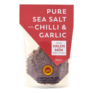 Anglesey Sea Salt - Halen Môn Chilli & Garlic, 100g | Pack of 10