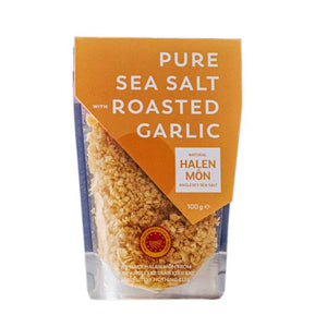 Anglesey Sea Salt - Halen Môn Roasted Garlic Sea Salt, 100g | Pack of 10