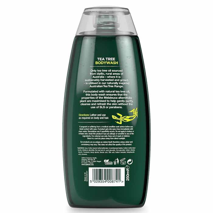 Australian Tea Tree - Cleansing Skin Wash, 250ml- back