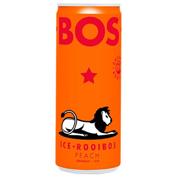 BOS - Peach Ice Tea, 250ml x 12-Pack