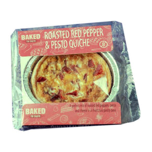 Baked To Taste - Red Pepper and Pesto Quiche, 155g | Pack of 8