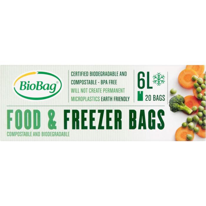 Bio Bag - Food & Freezer Bag 6L, 20 Bags