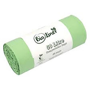 Bio Bag - Green Poly Extra Strong Recycled Bin Liner, 50L
