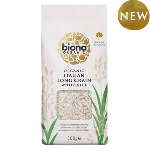 Biona - Long Grain Italian White Rice Organic | Multiple Sizes