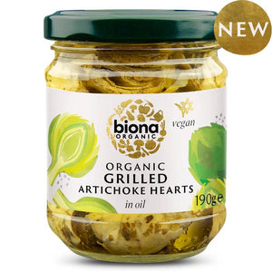 Biona - Organic Grilled Artichoke Hearts in Quarters in Oil, 190g