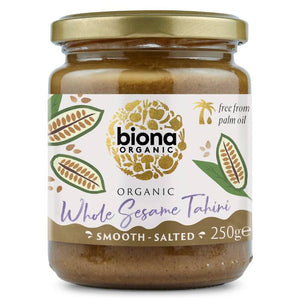 Biona - Organic Whole Sesame Salted Tahini, 250g | Multiple Options