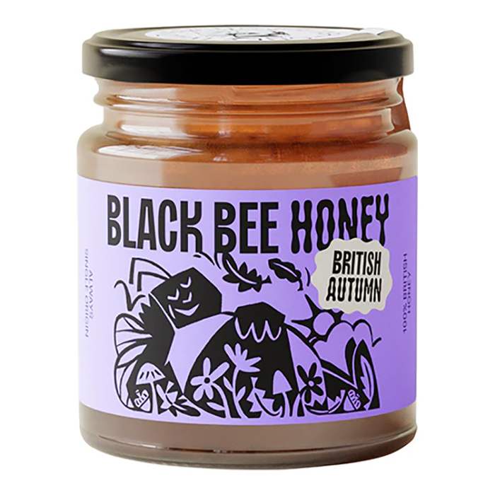 Black Bee Honey - British Autumn Honey, 227g  Pack of 6