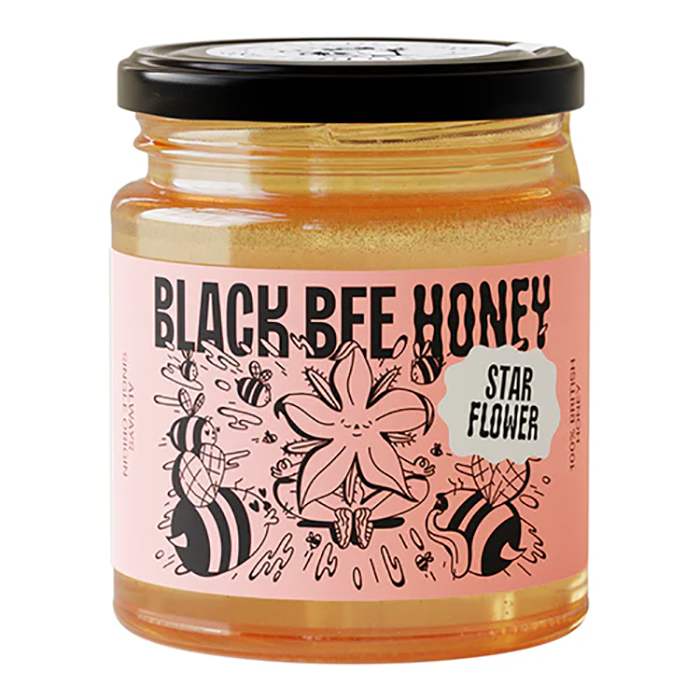 Black Bee Honey - Starflower Honey, 227g  Pack of 6