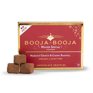 Booja Booja - Organic Winter Special Hazelnut Crunch & Cherry Bakewell, 92g