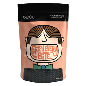 COCO Chocolatier - Sour Watermelon Foam Sweets, 100g - Pack of 12