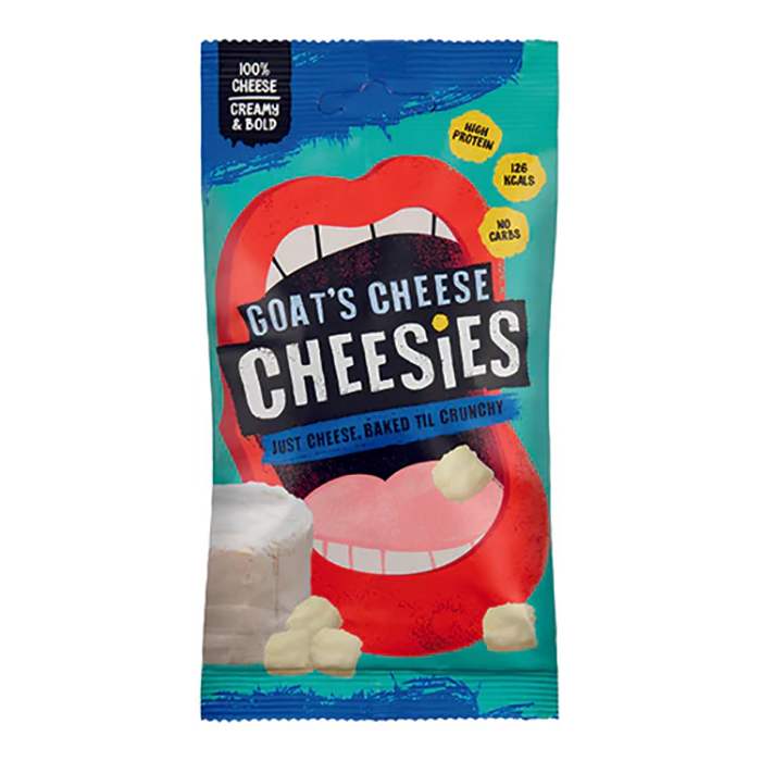 Cheesies - Goat Cheese Crunchy Popped Cheese, 20g - Pack of 12