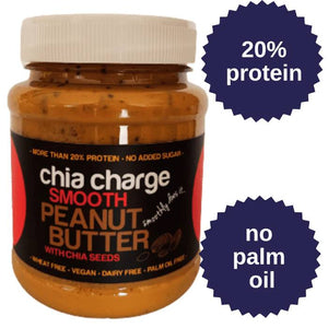 Chia Charge - Choc Peanut Butter Smooth + Chia Seeds, 340g
