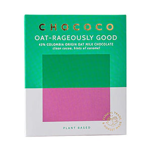 Chococo - 43% 'Oat-Rageously Good' Oatm!lk Chocolate Bar, 75g | Pack of 12