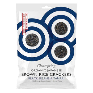 Clearspring - Organic Brown Rice Crakers, 40g | Multiple Options