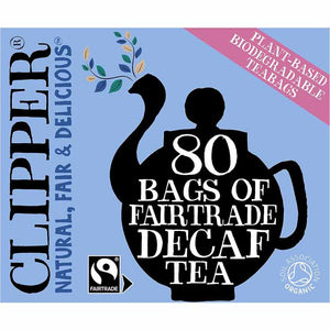 Clipper - Fairtrade Organic Everyday Decaf Tea Bags, 80 Bags | Multiple Options