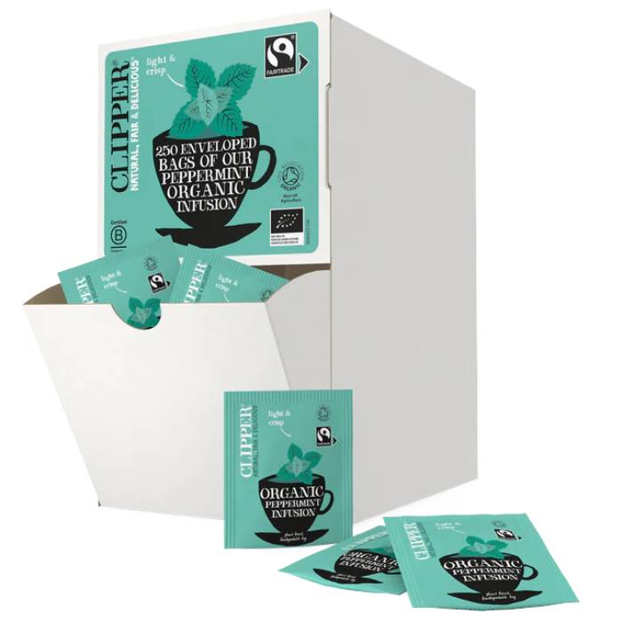 Clipper - Fairtrade Organic Infusion Peppermint Tea, 250 Bags