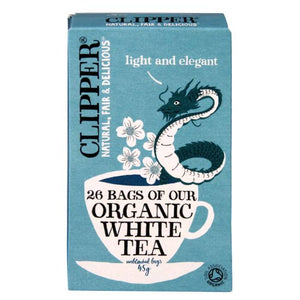 Clipper - Fairtrade Organic White Tea Bags, 26 Bags