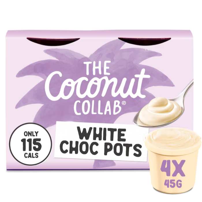 Coconut Collaborative - White Choc Pots, 4 x 45g