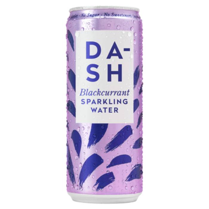 Dash Water - Sparkling Blackcurrant, 330ml - Pack of 6x4Pack