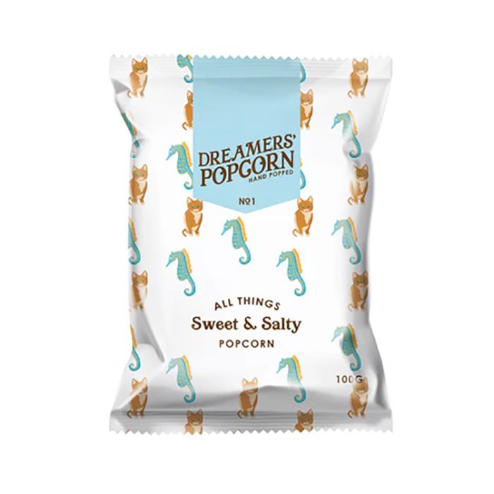 Dreamers - Sweet & Salty Popcorn, 100g  Pack of 12