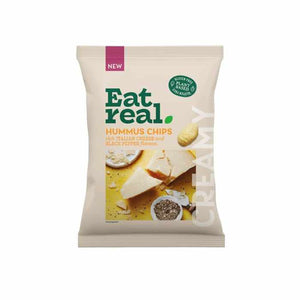 Eat Real - Hummus Chips Italian Cheese & Pepper, 110g | Pack of 10