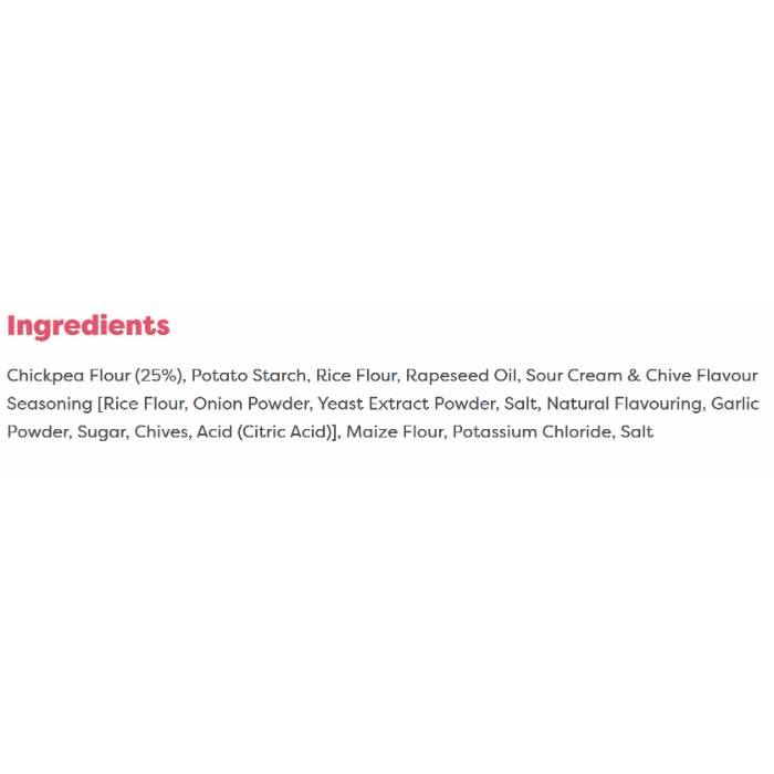 Eat Real - Hummus Chips Sour Cream & Chive (25g) Pack of 24 - Back