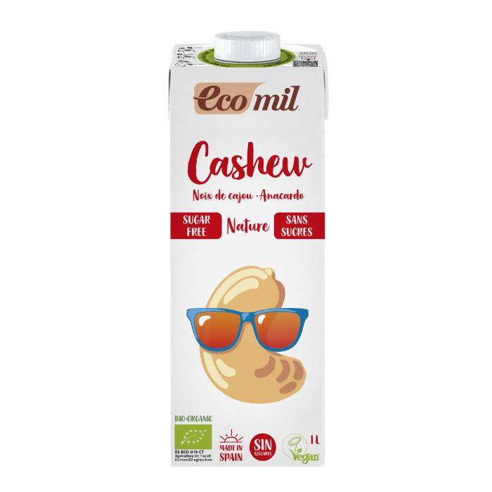 Ecomil - Organic Cashew Ddrink Sugar-Free, 1L