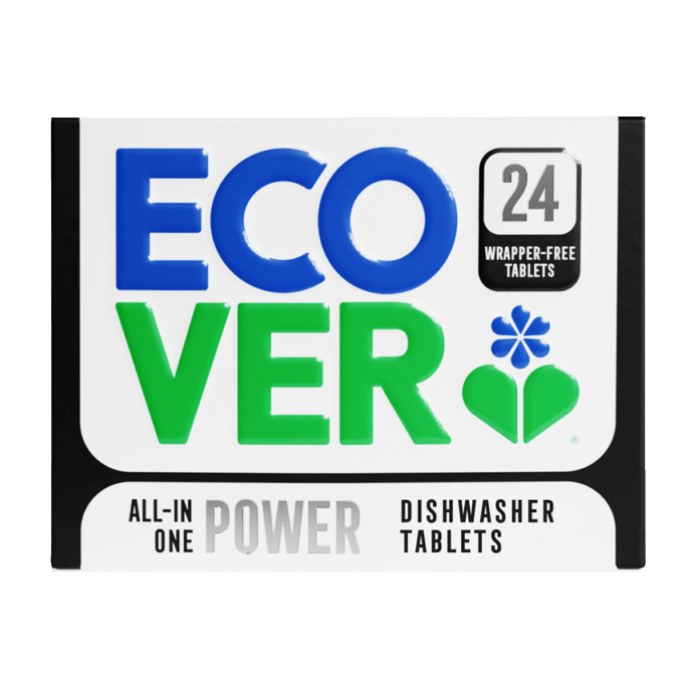 Ecover - All In One Power Dishwasher Tablets, 24 Tabs