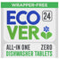 Ecover - All In One Zero Dishwasher Tablets, 24 Tabs