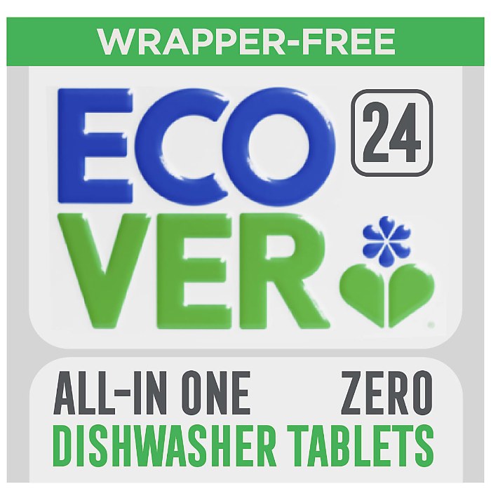 Ecover - All In One Zero Dishwasher Tablets, 24 Tabs