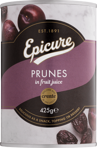 Epicure - Prunes In Fruit Juice, 425g | Pack of 12