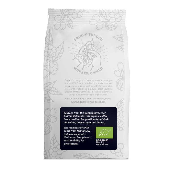 Equal Exchange - Organic Colombian Excelso Coffee Beans, 200g - Back