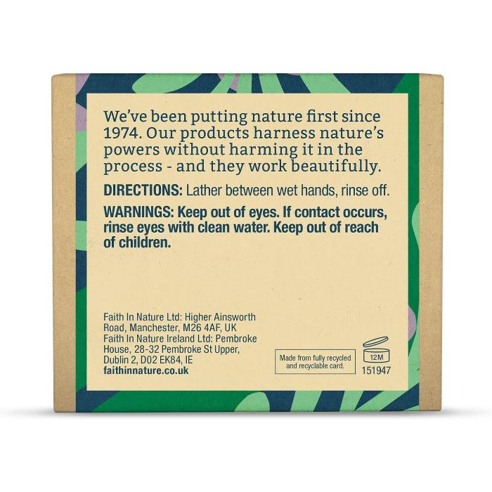Faith In Nature - Pure Rosemary Soap, 100g - back