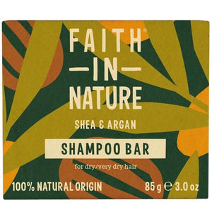 Faith In Nature - Shea and Argan Shampoo Bar, 85g | Pack of 6