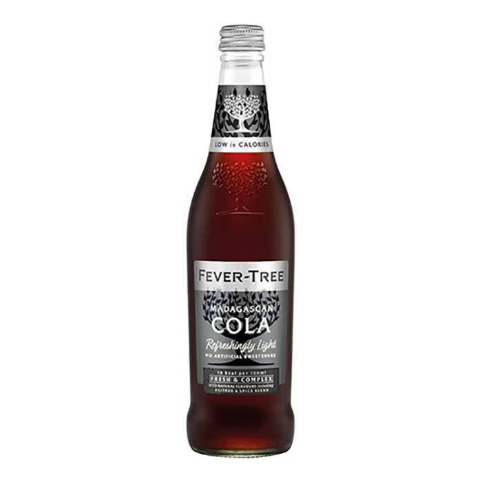 Fever-Tree - Madagascan Cola Refreshingly Light Drinks, 500ml - Pack of 8