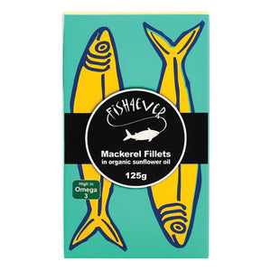 Fish4ever - Mackerel Fillet in Organic Sunflower Oil, 125g