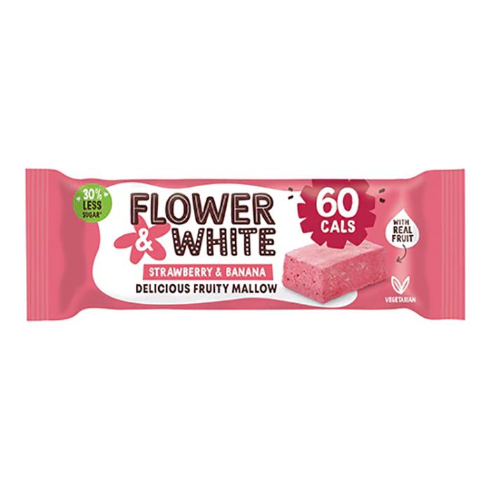 Flower & White - Strawberry And Banana Delicious Smoothie Bar, 35g  Pack of 15