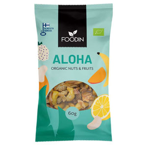 Foodin - Nuts & Fruits Aloha Organic, 60g | Pack of 8