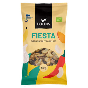 Foodin - Nuts & Fruits Fiesta Organic, 60g | Pack of 8