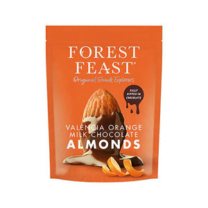 Forest Feast - Valencia Orange Milk Chcocolate Almonds, 120g | Pack of 8