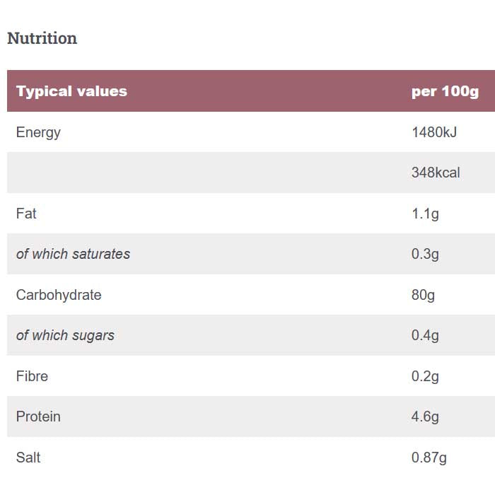 Freee by Doves - Gluten Free Self Raising White Flour, 16kg - back