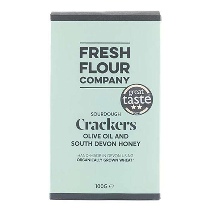 Fresh Flour - Olive Oil & Honey Crackers, 125g  Pack of 18