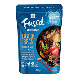 Fused by Fiona Uyema - Black Bean Stir Fry Sauce, 125g | Pack of 18