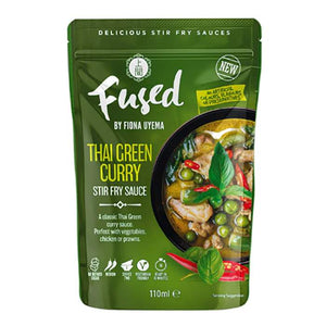 Fused by Fiona Uyema - Thai Green Curry Stir Fry Sauce, 110g | Pack of 18