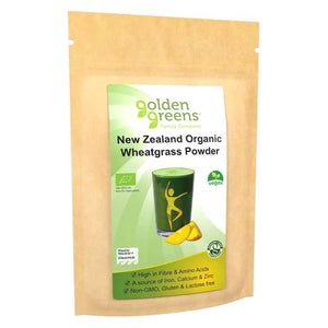Golden Greens - Organic New Zeal Wheat Grass Powder, 200g