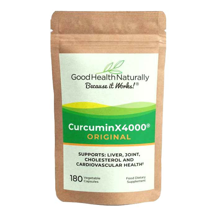 Good Health Naturally - CurcuminX4000 Original Refill Pouch, 180 Capsules