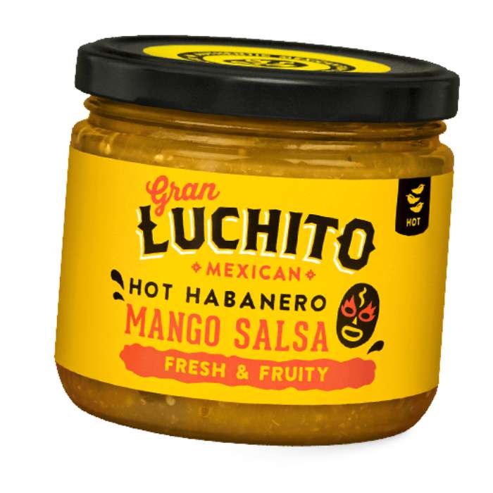Gran Luchito - Hot Habanero Mango Salsa, 300g  Pack of 6