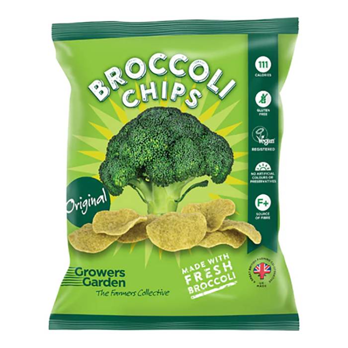 Growers Garden - Broccoli Crisps 24g, Pack of 24