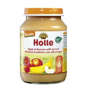 Holle - Holle Organic Jar Apple Banana Apricot, 190g